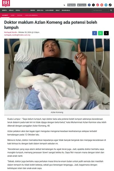 Short News - Azlan Komeng